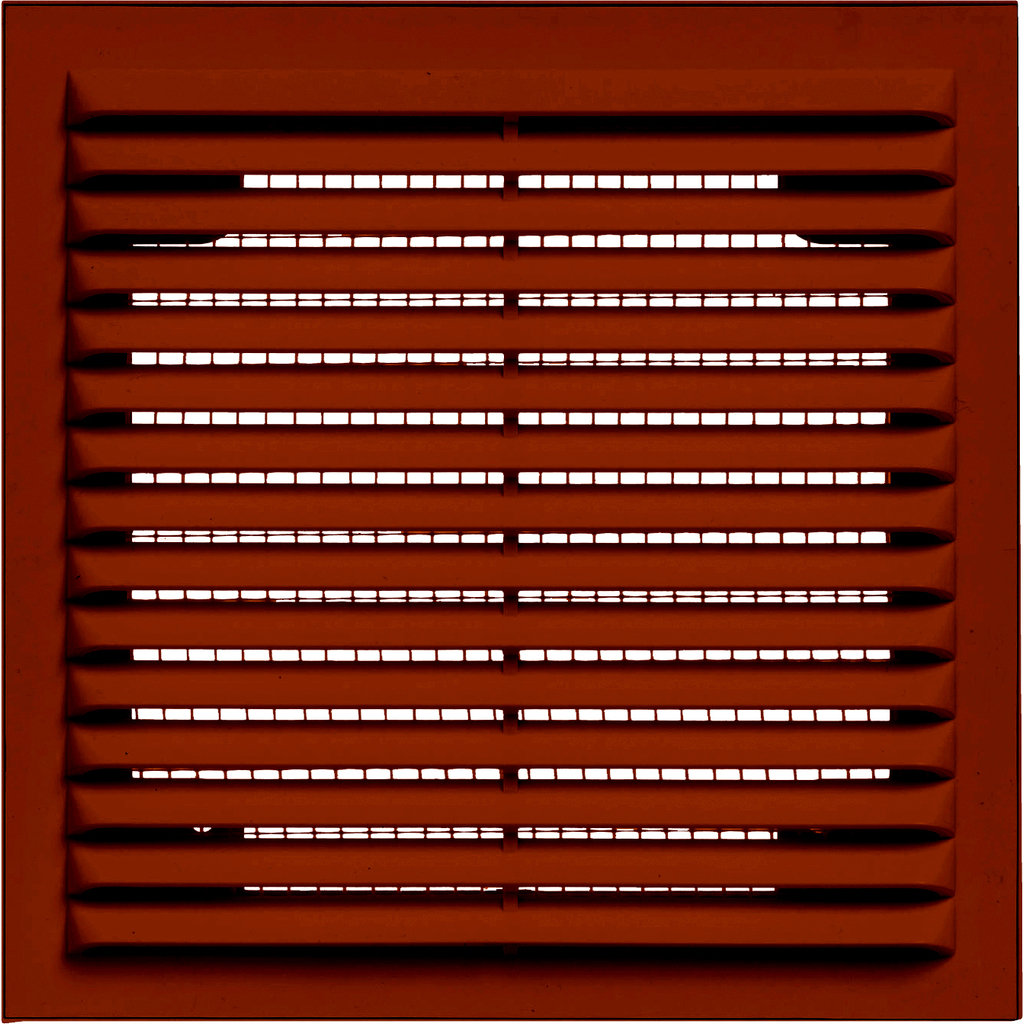Решетка вентиляционная вытяжная без рамки (130x130 мм; коричневая) ВИЕНТО 1313Вкор