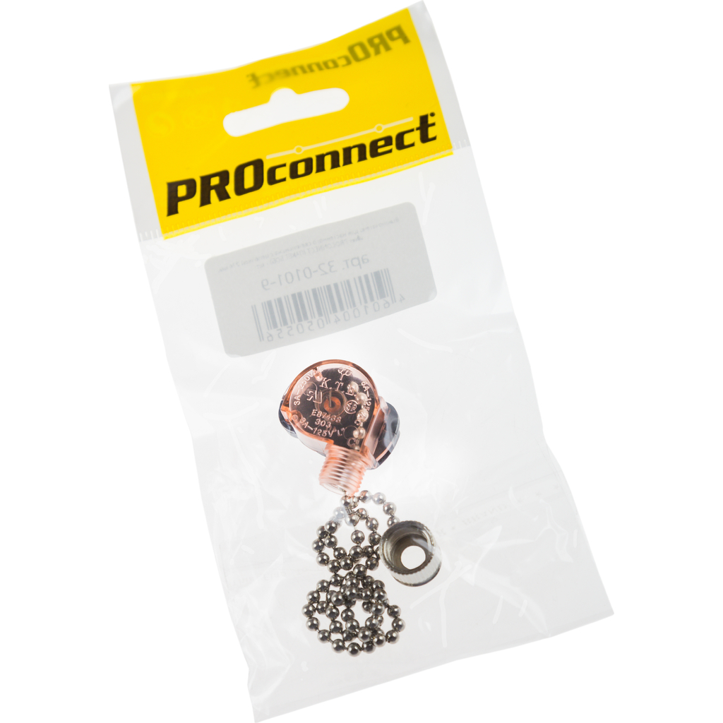 Выключатель для бра PROCONNECT с цепочкой 270 мм Silver 32-0101-9