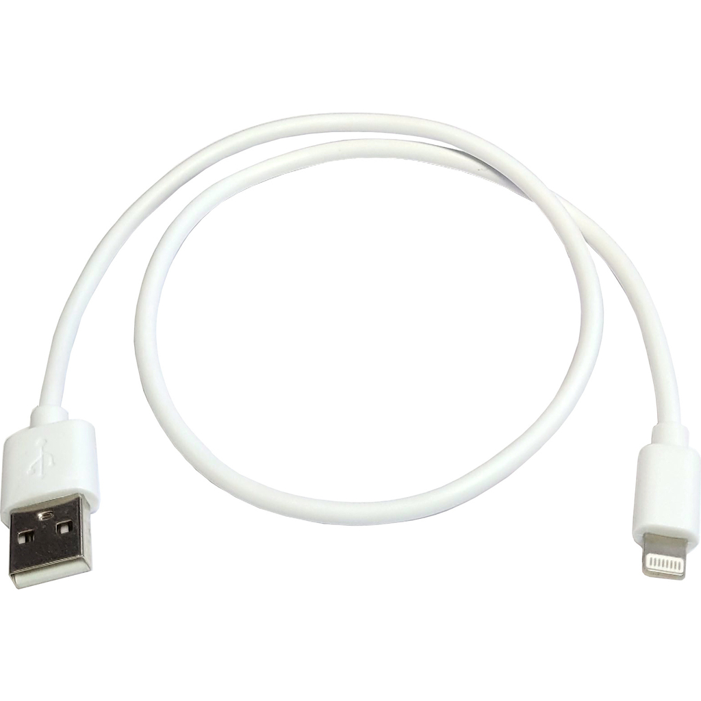 Кабель для зарядки Nord-Yada iPhone USB-Lightning 2А 0,5м белый (TPE) 908933 NORD YADA