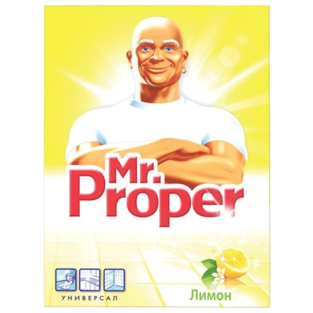 Чистящее средство 400 г, MR.PROPER (Мистер Пропер) "Лимон", универсал, порошок MR. PROPER