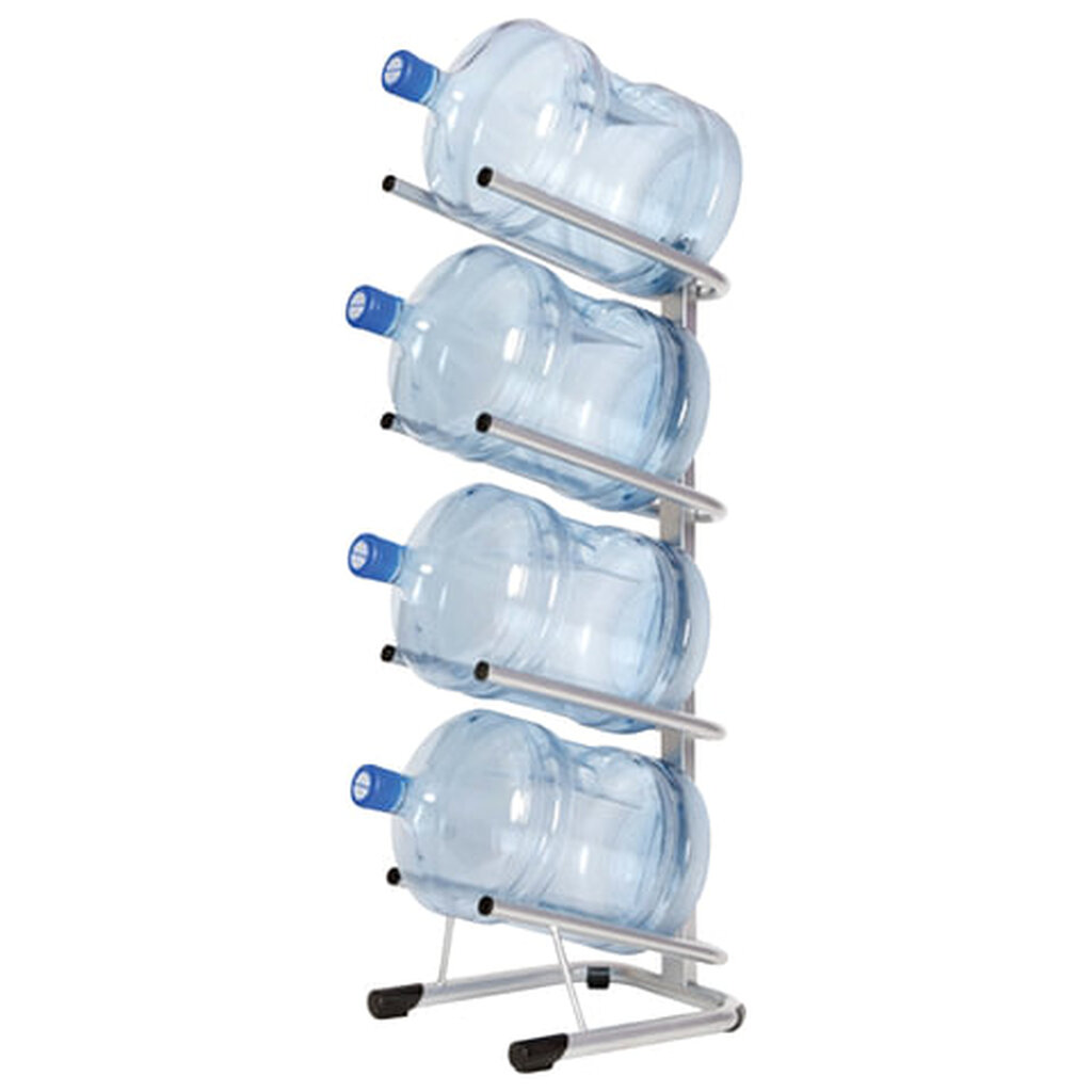Стеллаж для хранения воды HOT FROST, на 4 бутыли, металл, серебристый, 250900402 HOTFROST