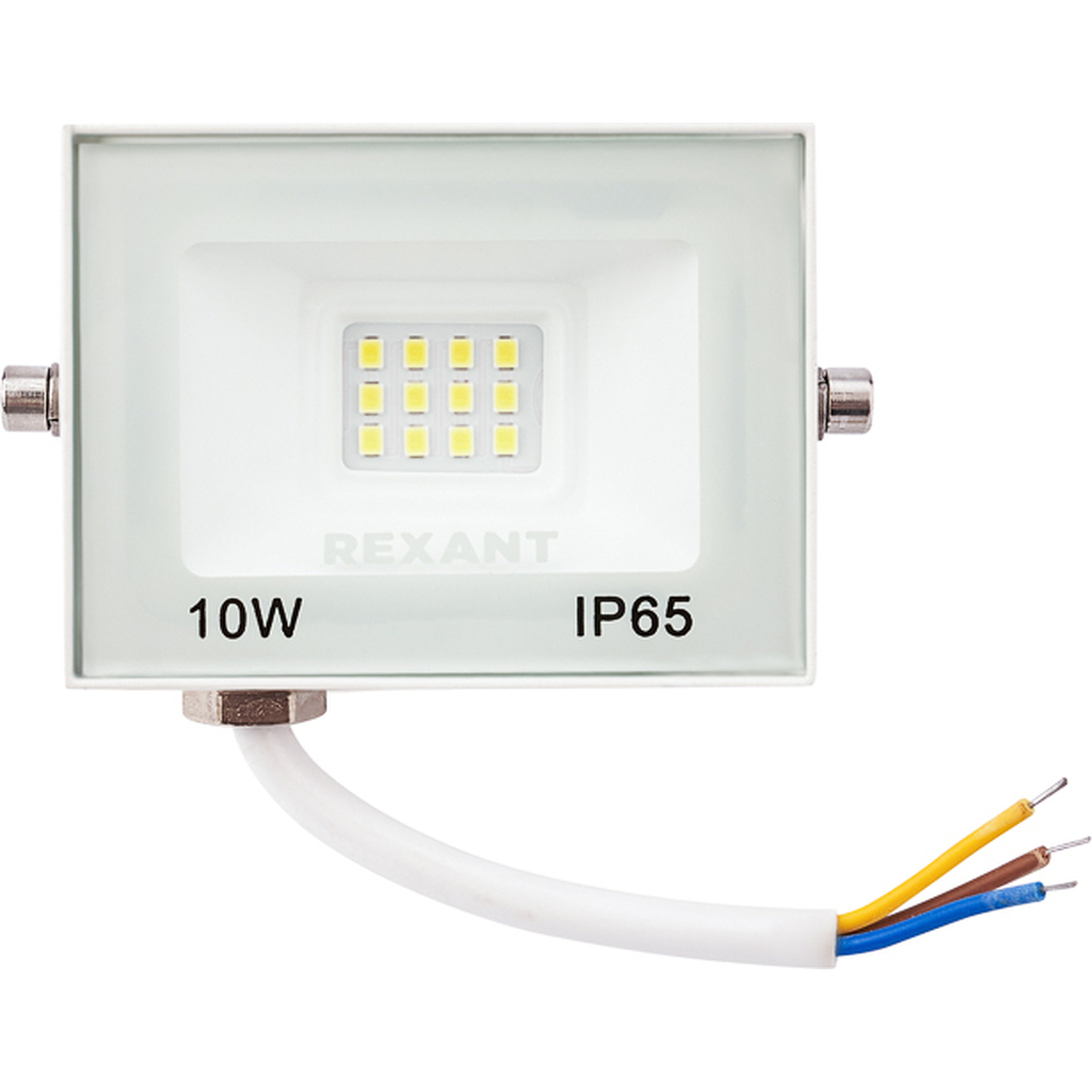 Светодиодный прожектор REXANT LED 10 Вт 800 Лм 5000 K белый корпус 605-023