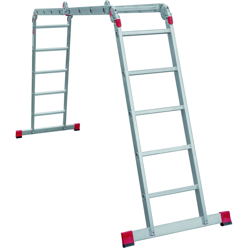 Профессиональная алюминиевая лестница-трансформер Новая Высота NV3320 2x4+2x5 ширина 400 мм 3320245