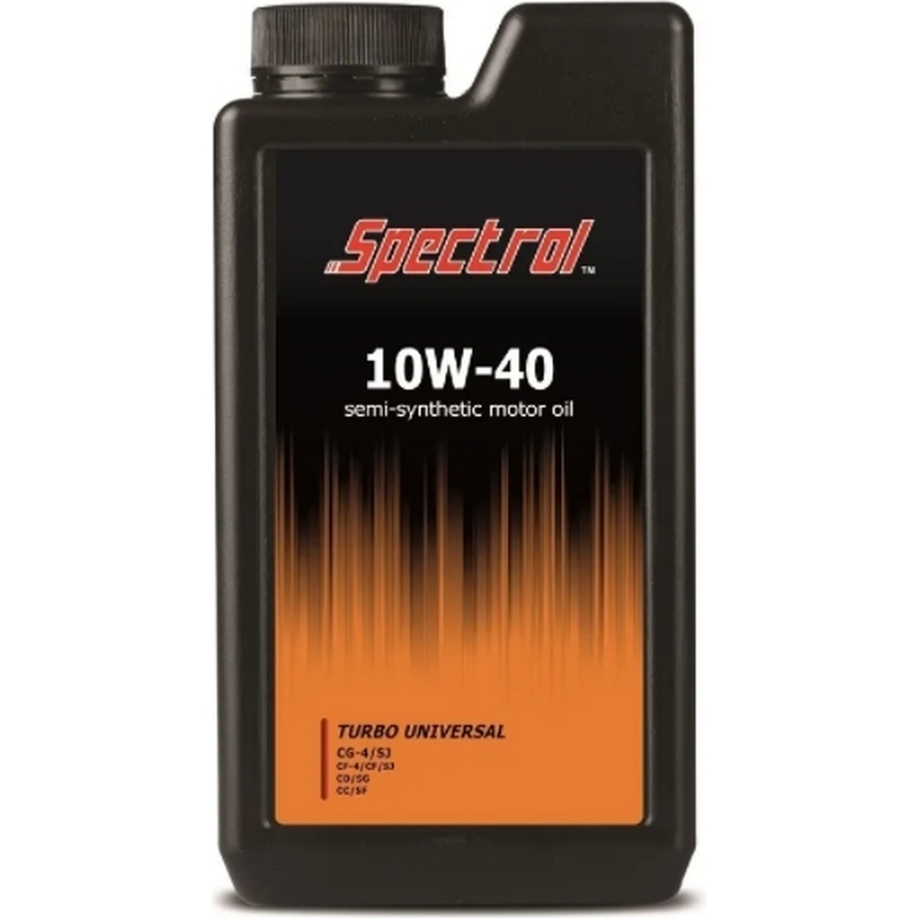 Полусинтетическое моторное масло Spectrol TURBO UNIVERSAL 10W-40 CG-4/SJ, 1 л 9212