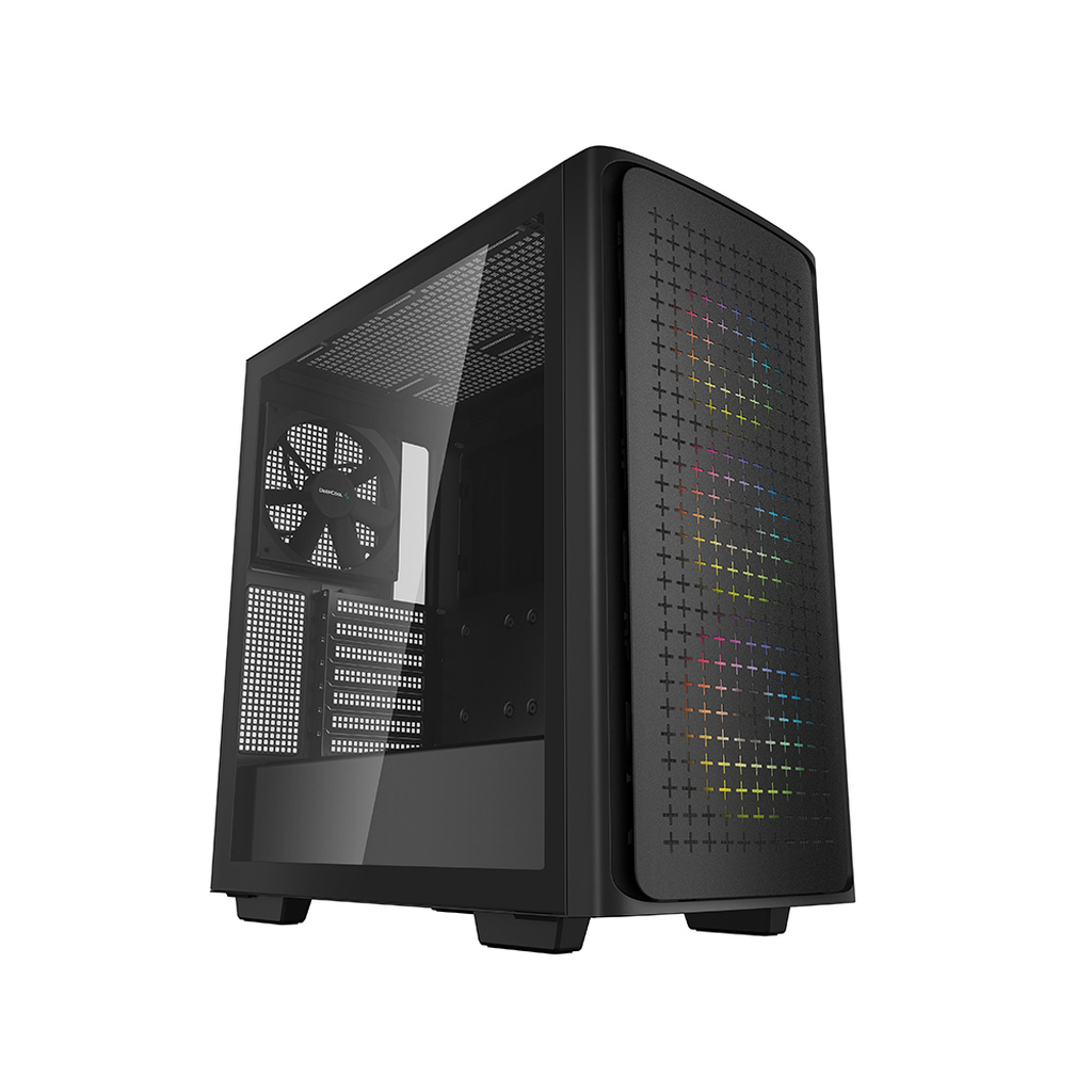 Корпус MidiTower DeepCool CK560 черный без БП E-ATX RGB 3x120mm 1x140mm 2xUSB3.0 bott PSU (R-CK560-BKAAE4-G-1)