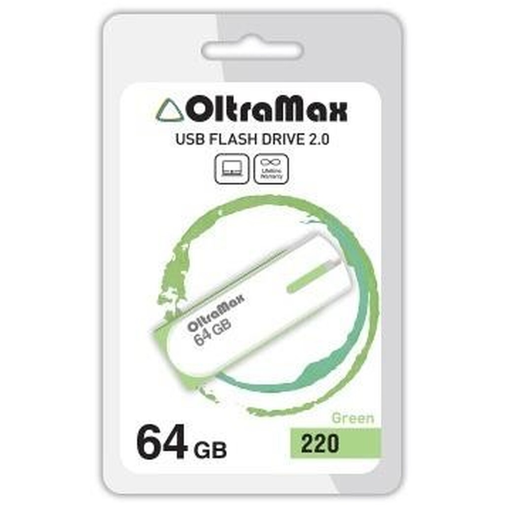 USB флэш-накопитель OLTRAMAX OM-64GB-220-зеленый