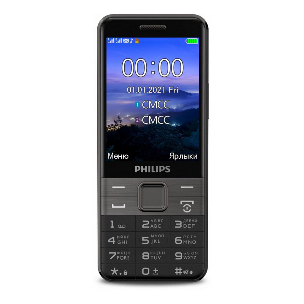 Мобильный телефон Philips Xenium E590 Black (E590 Black) E590 Black_ВУ
