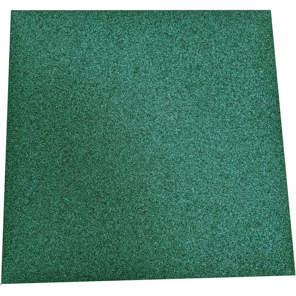 Плитка из резиновой крошки ООО Амортекс 10 кв.м., 500x500x30 мм, цвет зеленый 0132