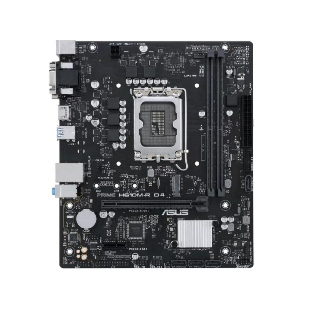 Материнская плата Asus PRIME H610M-R D4-SI, Socket1700, Intel H610, 2xDDR4, HDMI, mATX (90MB1B40-M0ECY0)