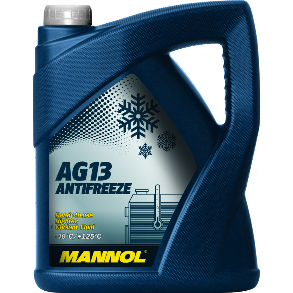 Готовый раствор охлаждающей жидкости MANNOL ANTIFREEZE HIGHTER AG13 зеленый, 5 л 2041