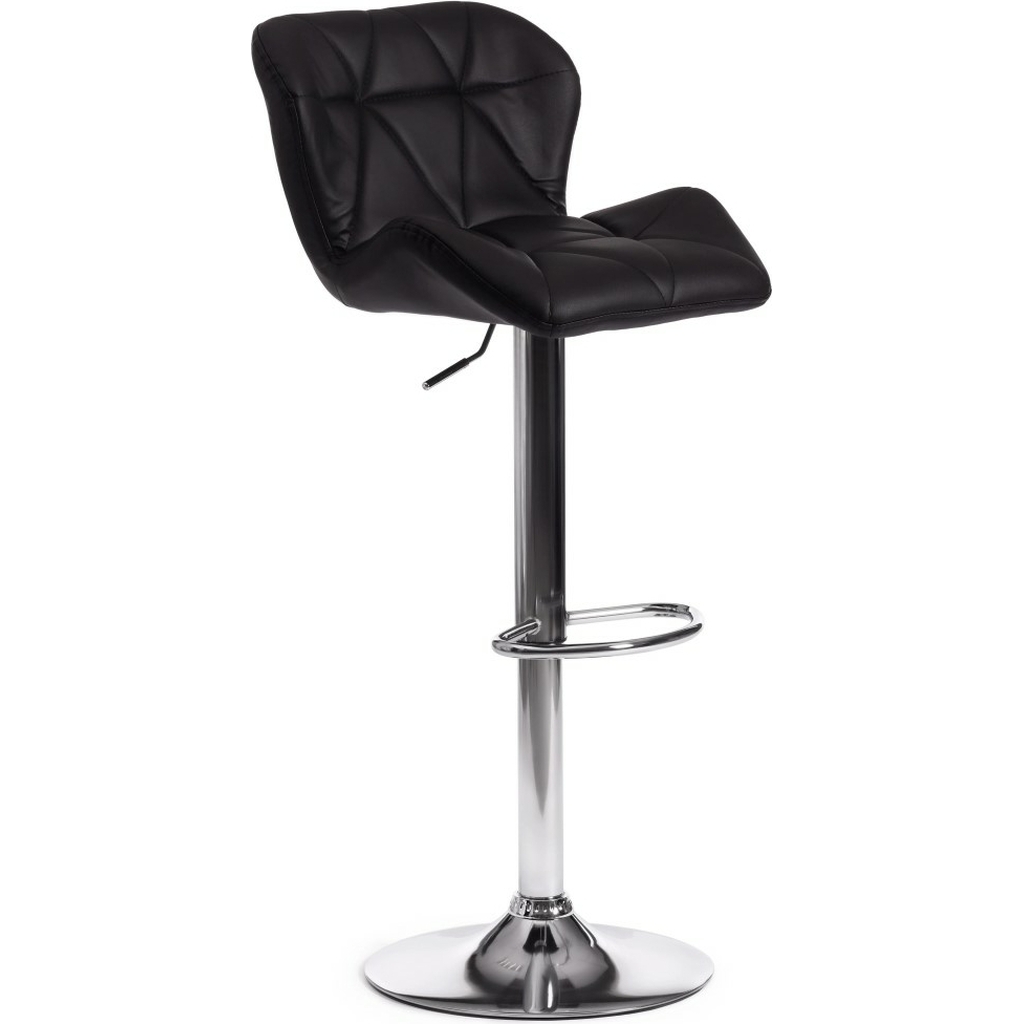 Барный стул Tetchair BIAGGIO KY717 металл/экокожа, 44x50x83-103 см, черный/хром 15101
