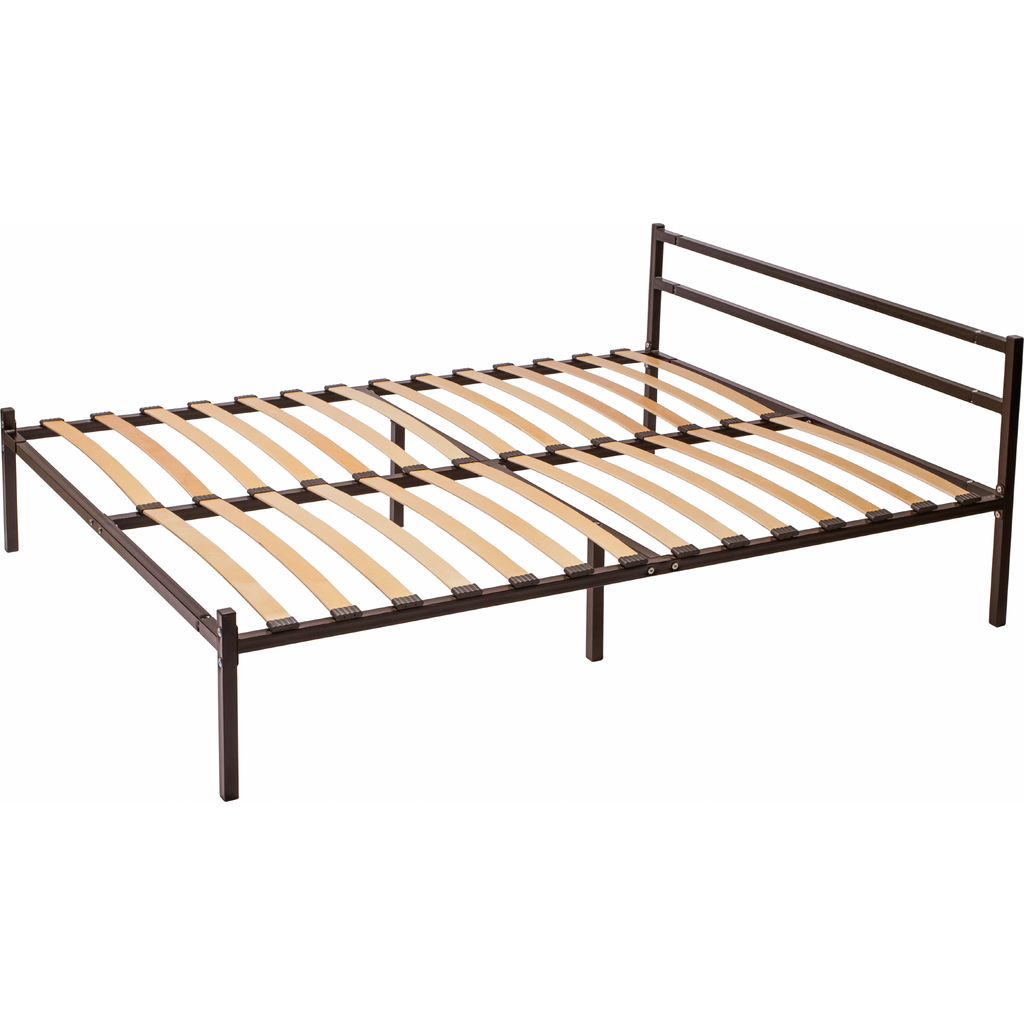 Разборная кровать Элимет 1200x2000 мм металлическая с опорами и спинкой БП-00002066