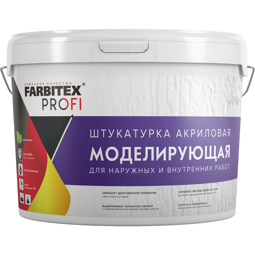 Моделирующая штукатурка Farbitex (25 кг; 15,6 л) 4300009051