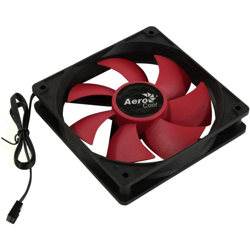 Вентилятор для корпуса Aerocool Force 12 120mm, 3pin+4pin, Red blade Force 12 Red