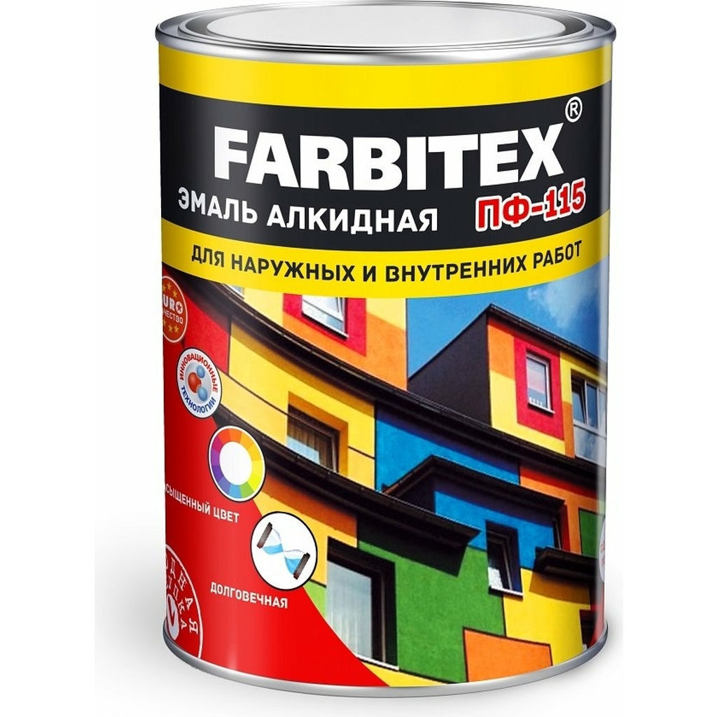 Алкидная эмаль FARBITEX ПФ-115 (изумрудный; 20 кг) 4300001774