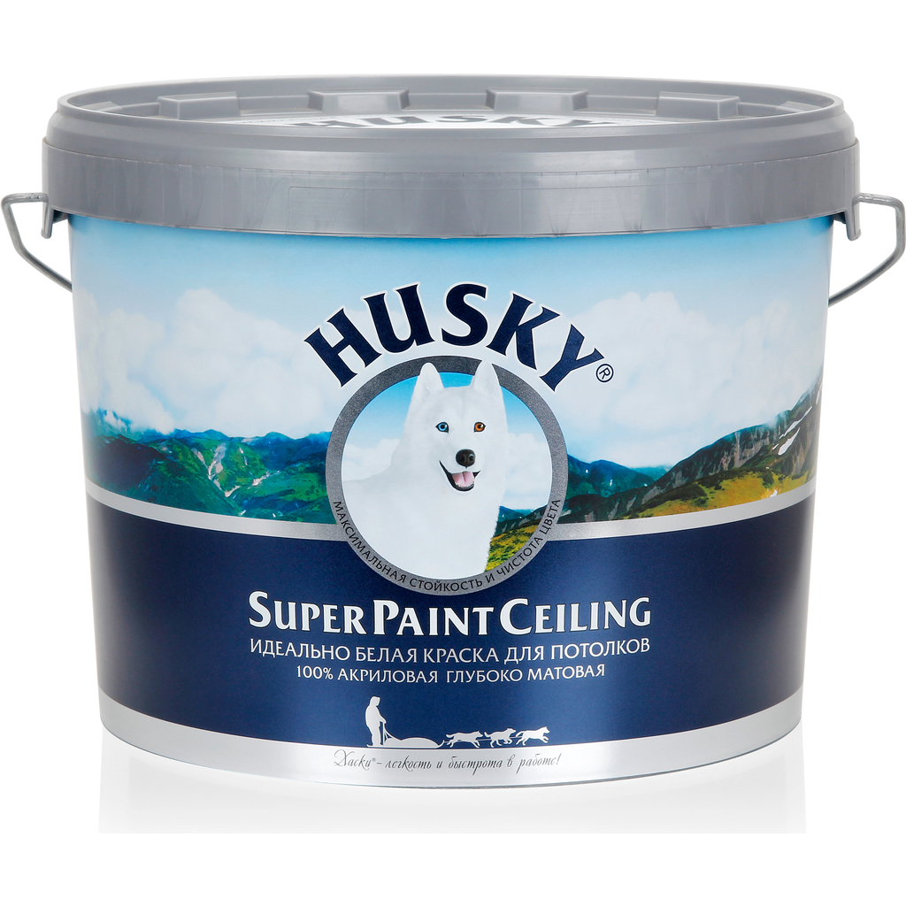 Краска потолочная HUSKY SUPER PAINT CELING 10 л 30565