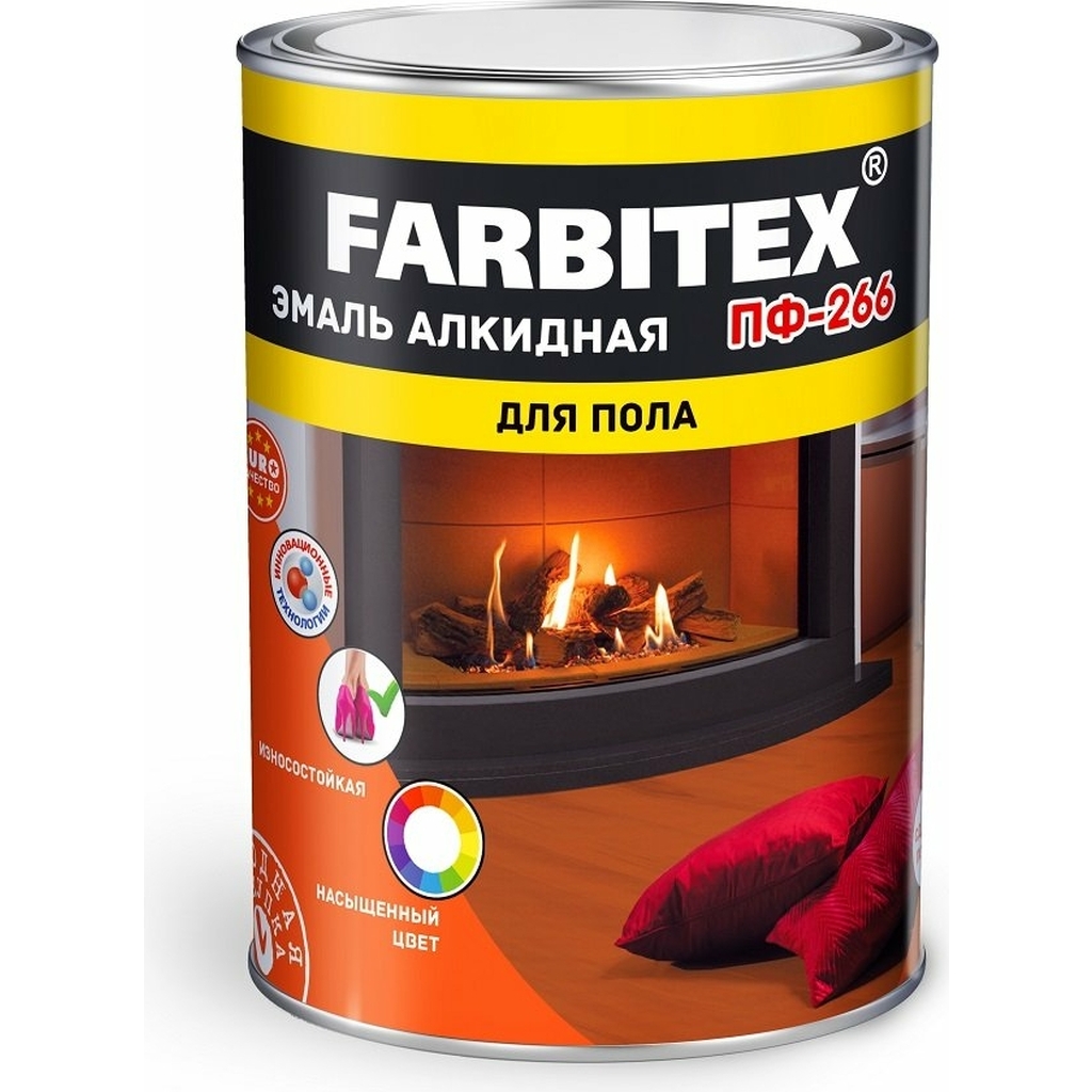 Алкидная эмаль FARBITEX ПФ-266 (желто-коричневый; 20 кг) 4300001618