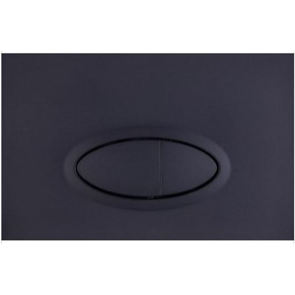 Кнопка смыва Logan OVAL двойная Black Matte 00297676