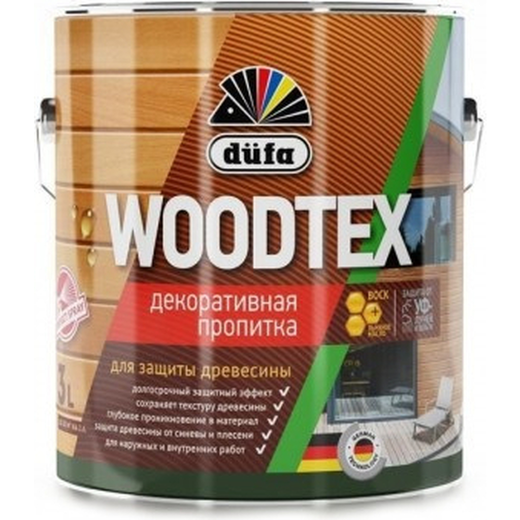 Пропитка Dufa Wood Tex рябина, 3 л Н0000006085