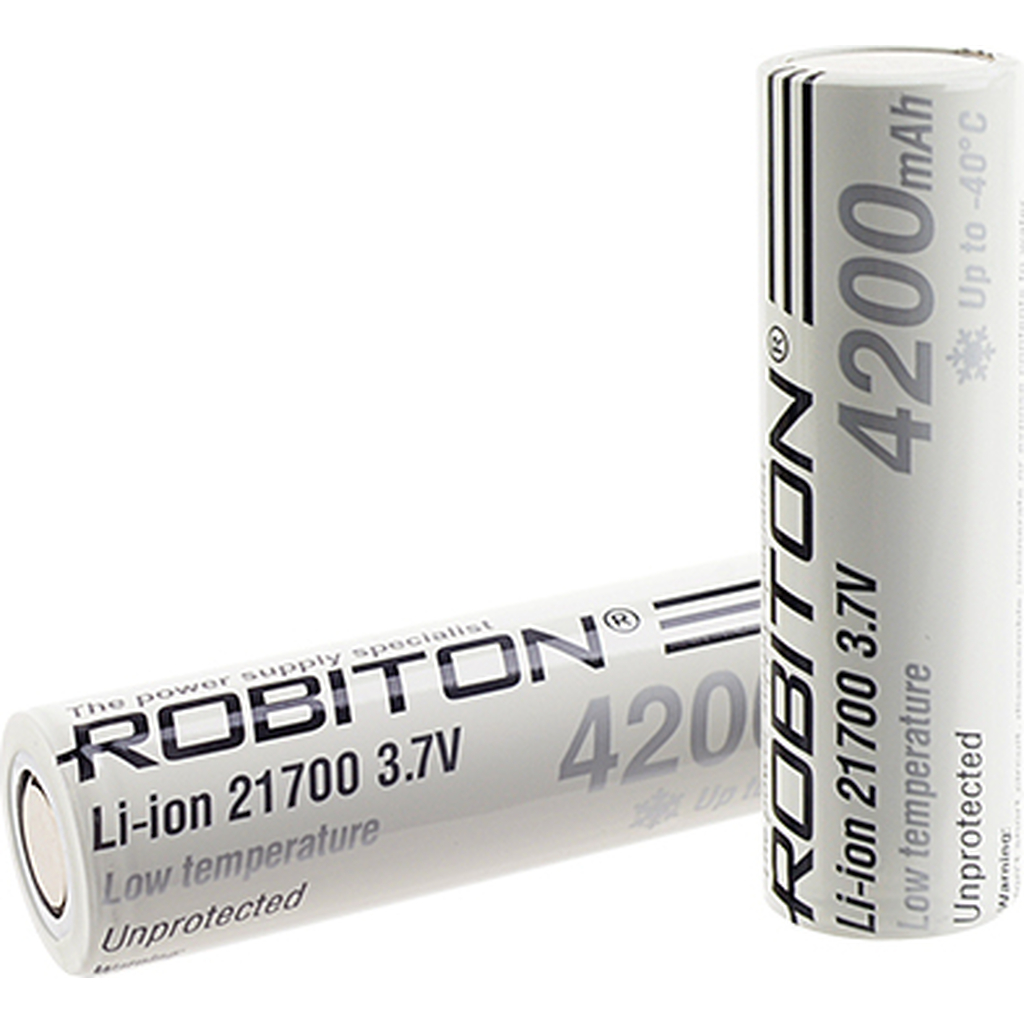 Аккумулятор Robiton LI217NP4200LT 45А (INR21700-P42A) низкотемпературный без защиты PK1 17653