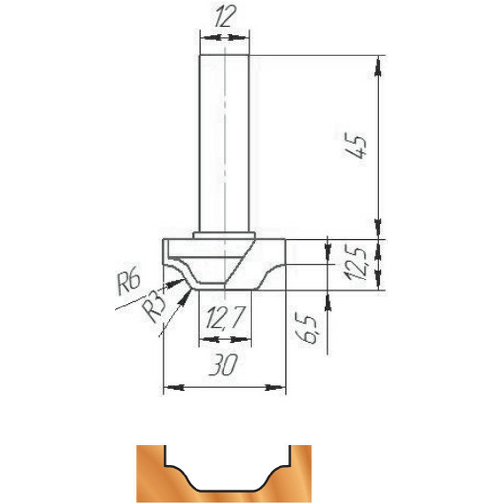 Фреза ФК 0910 МебельДрев 4627198886283