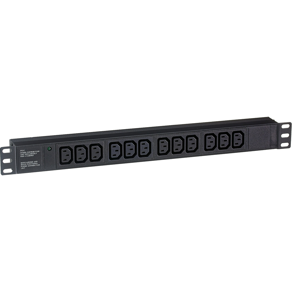 Блок розеток ExeGate ServerPro PDU-19H007 Al-12C13-C20, 19, 1U, алюминий, 12 IEC 320 C13, С20 280865