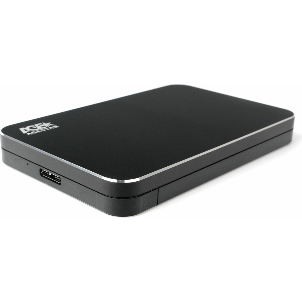 Внешний корпус AgeStar USB 3.1 2,5" SATA, алюминий, черный, 31UB2A18 (BLACK)
