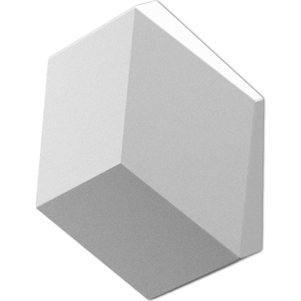 Стеновые панели 3D Artpole CUBE-solo (гипсовые; белые; 200x173x35 мм; 8 шт; 0,208 кв.м) E-0021-U