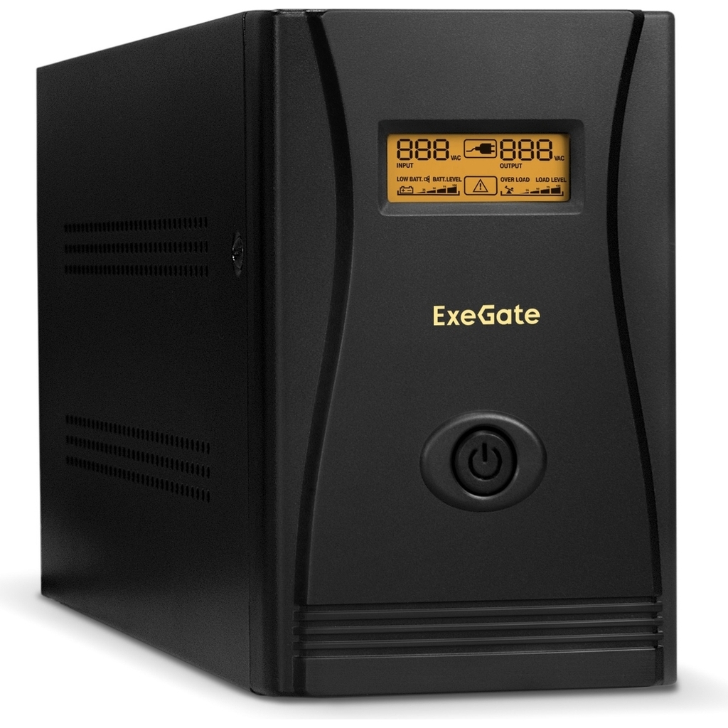 Источник бесперебойного питания ExeGate SpecialPro Smart LLB-3000 LCD AVR EURO RJ USB 3000VA/1800W LCD AVR 4евро RJ45/11 USB