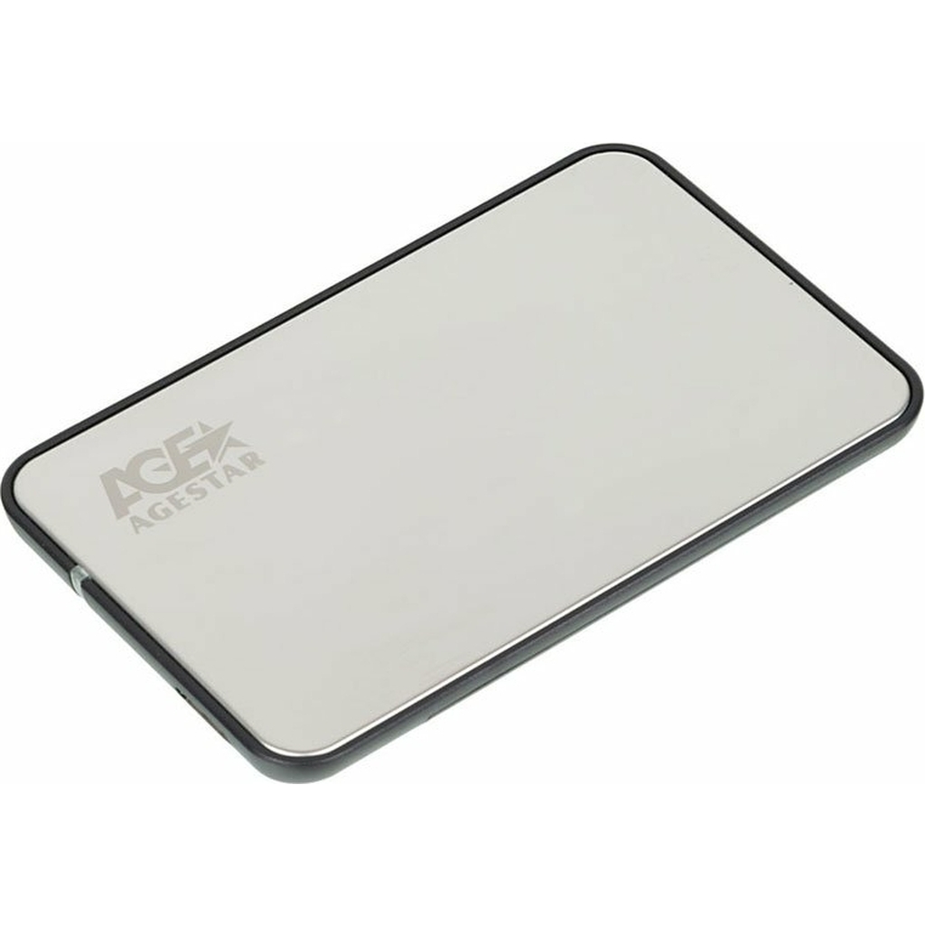 Внешний корпус AgeStar USB 3.0 2.5" SATAIII, алюминий+пластик, серебро, 3UB2A8J-6G (SILVER)