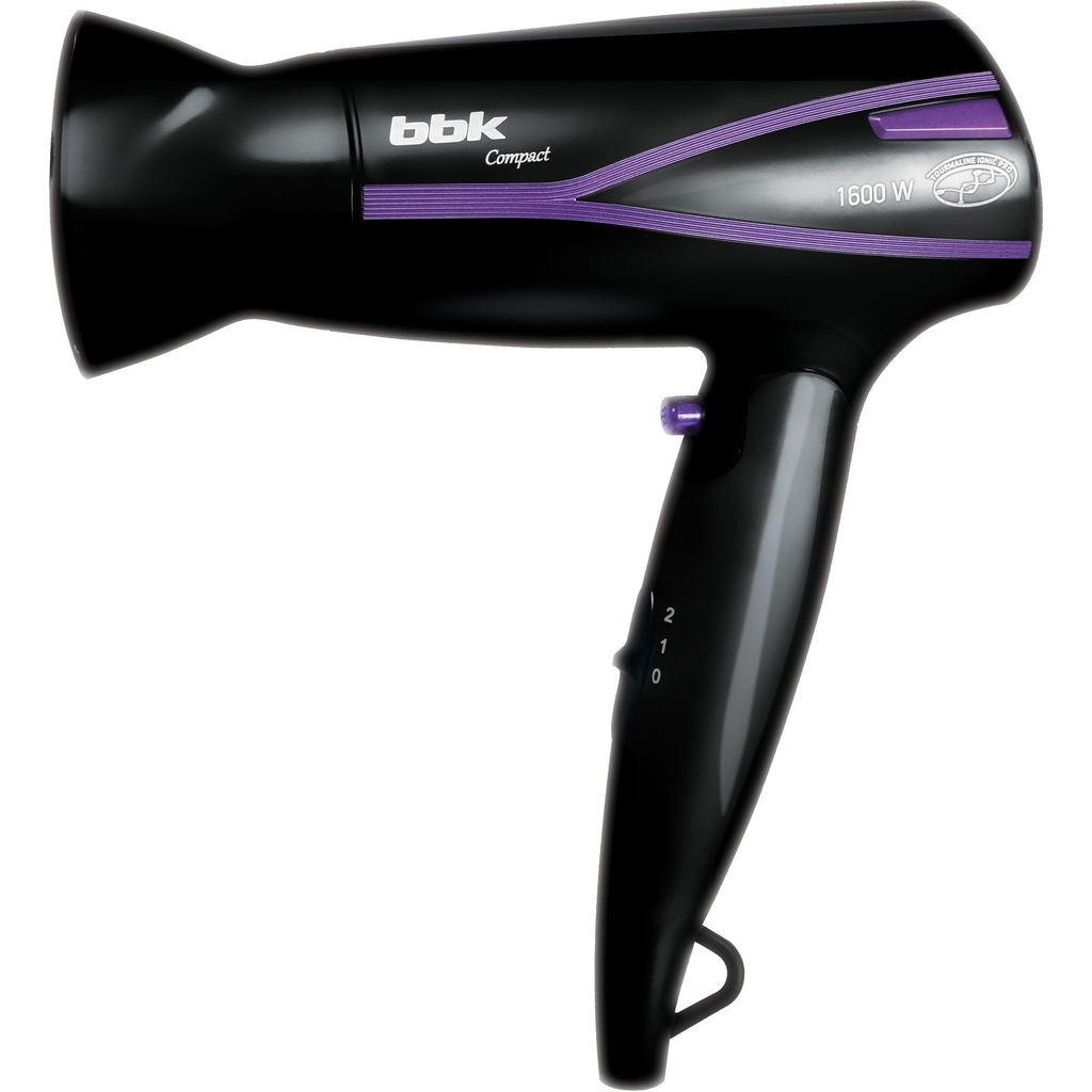 Фен для волос BBK BHD1608i черный/фиолетовый BHD1608I