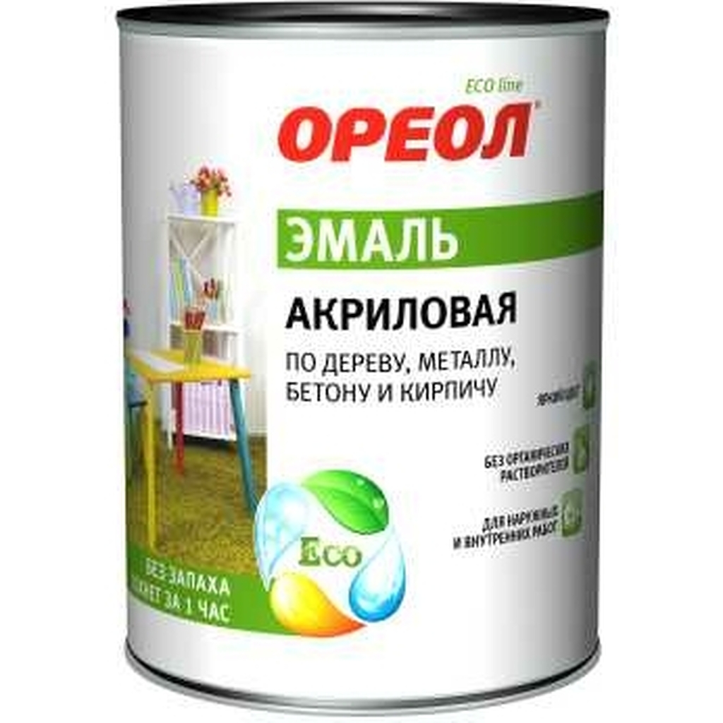 Акриловая эмаль Ореол (глянцевая; голубая; 1.9 кг) 67609