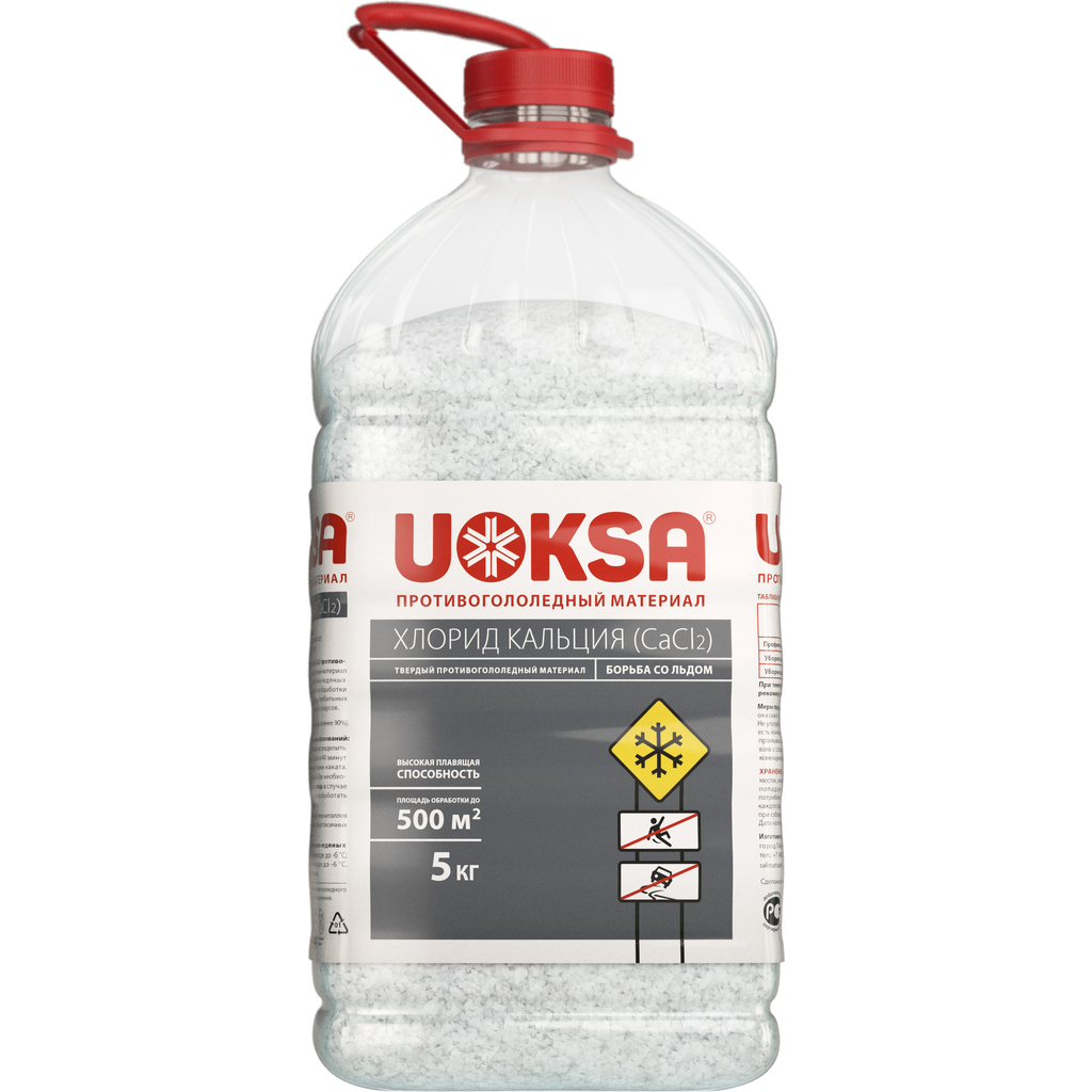 Хлористый кальций бутылка 5 кг. UOKSA 3868