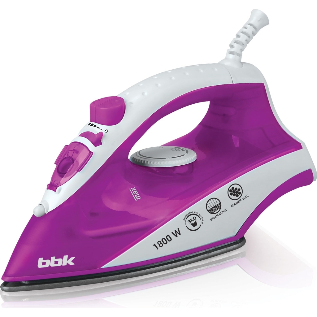 Электрический утюг BBK ISE-1802 фиолетовый