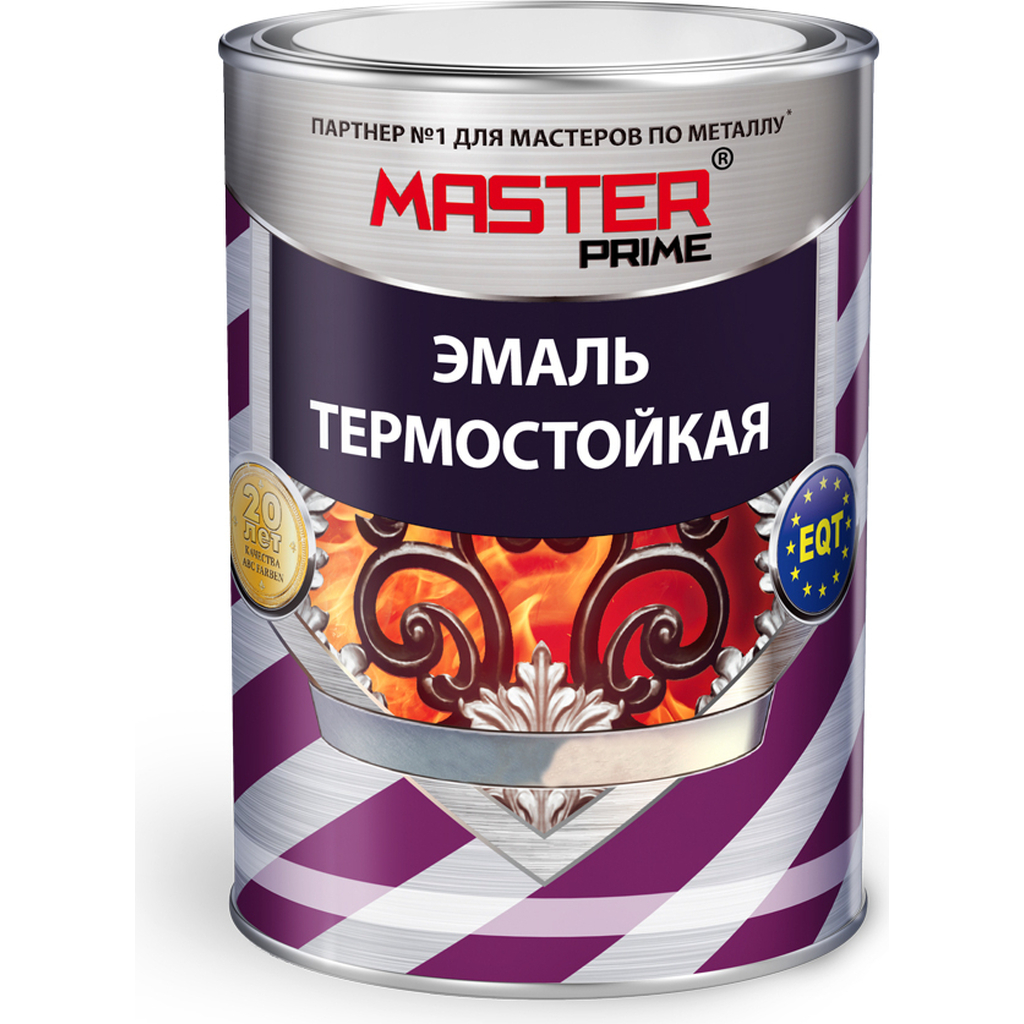 Термостойкая эмаль Master Prime красно-коричневый, 0.8 кг 4300006851