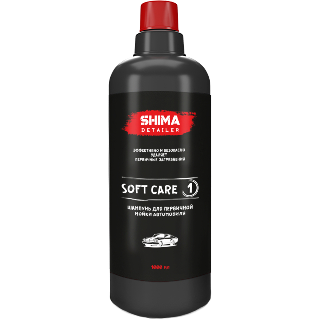 Автошампунь для первичной мойки автомобиля DETAILER SOFT CARE 1 л SHIMA 4603740921978