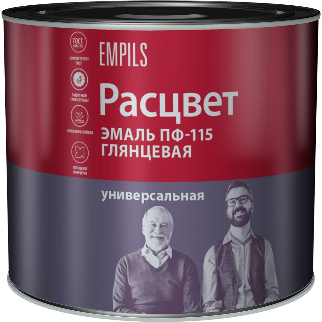 Эмаль Расцвет ПФ-115 синяя, 1.9 кг 9780