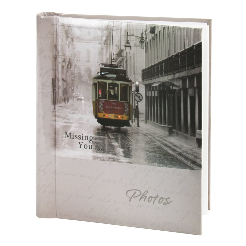 Фотоальбом BRAUBERG Трамвай, 20 магнитных листов, 23х28 см, светло-коричневый, 391125