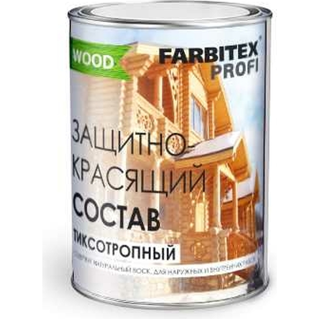 Защитно-красящий состав для древесины FARBITEX (тиксотропный; калужница; 0.9 л) 4300005234