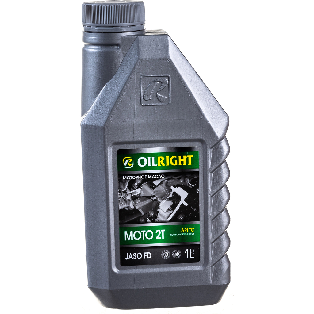 Масло моторное полусинтетическое МОТО 2Т (1 л; API TC) OILRIGHT 2939