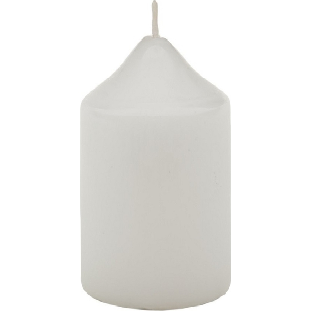 Свеча бочонок Антей Candle 70x120 мм, цвет белый 50741020