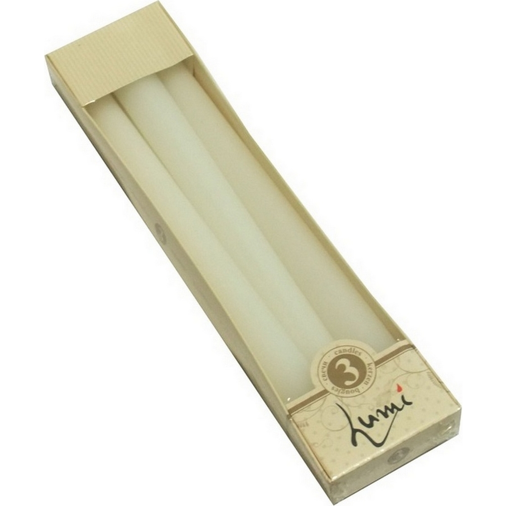 Античная свеча Lumi 22x250 мм, цвет белый, 3 шт 5070660