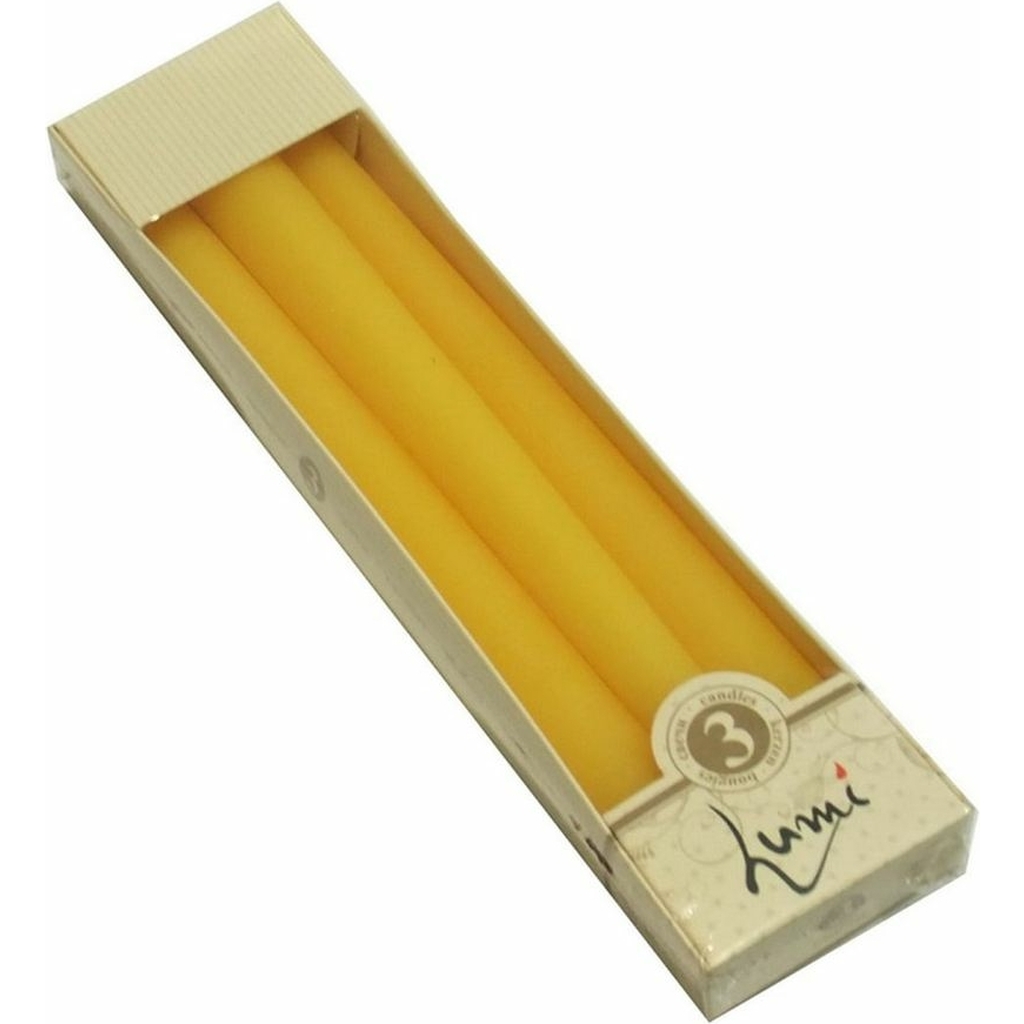 Античная свеча Lumi 22x250 мм, цвет желтый, 3 шт 5070661