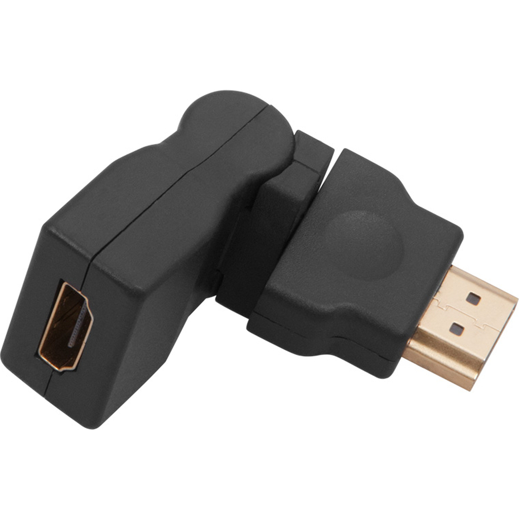 Поворотный переходник штекер REXANT HDMI - HDMI гнездо 17-6813