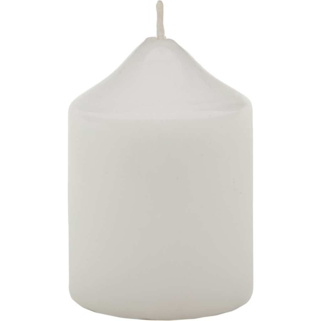 Свеча Антей Candle бочонок 40x60 мм, цвет: белый 5070932
