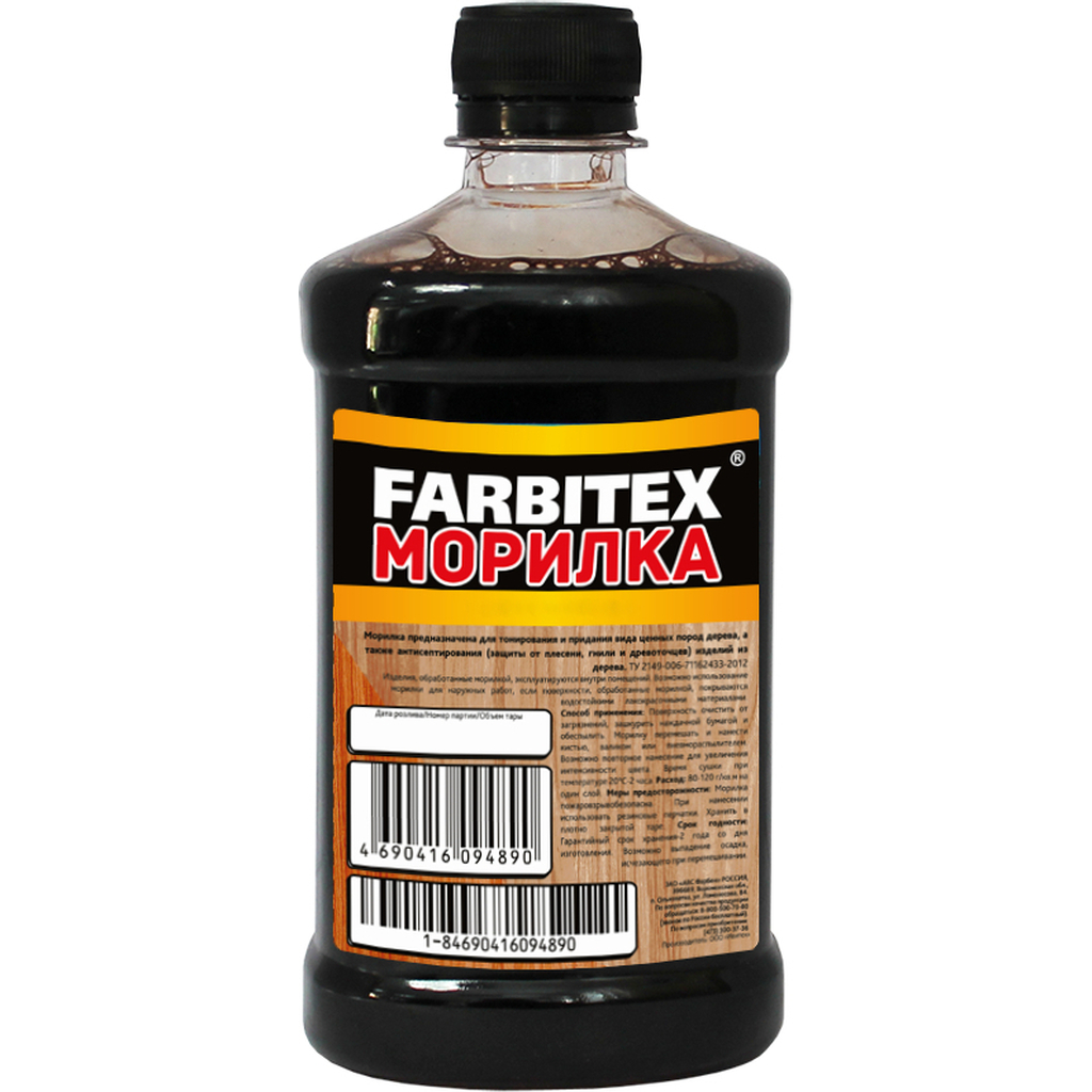 Морилка Farbitex (деревозащитная; водная; 0,5 л; тик) 4100008070