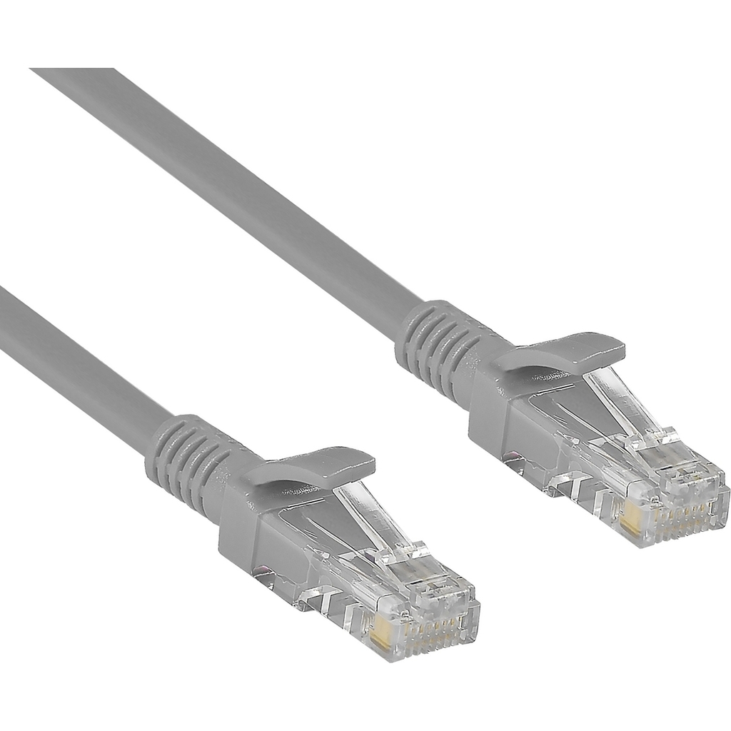 Медный патч-корд ExeGate UTP-RJ45-RJ45-5e-CU-0,5M-GY, UTP, cat.5e, 0.5м, серый 282009