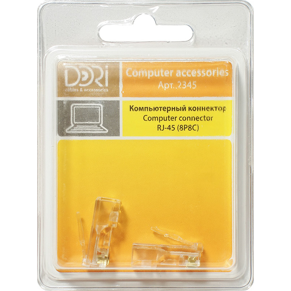 Коннектор DORI RJ-45 8P8C 2 шт 2345