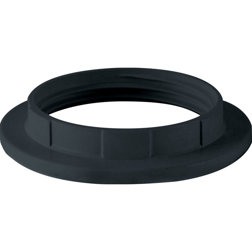 Кольцо для патрона Е27 TDM термостойкий пластик, черный SQ0335-0168