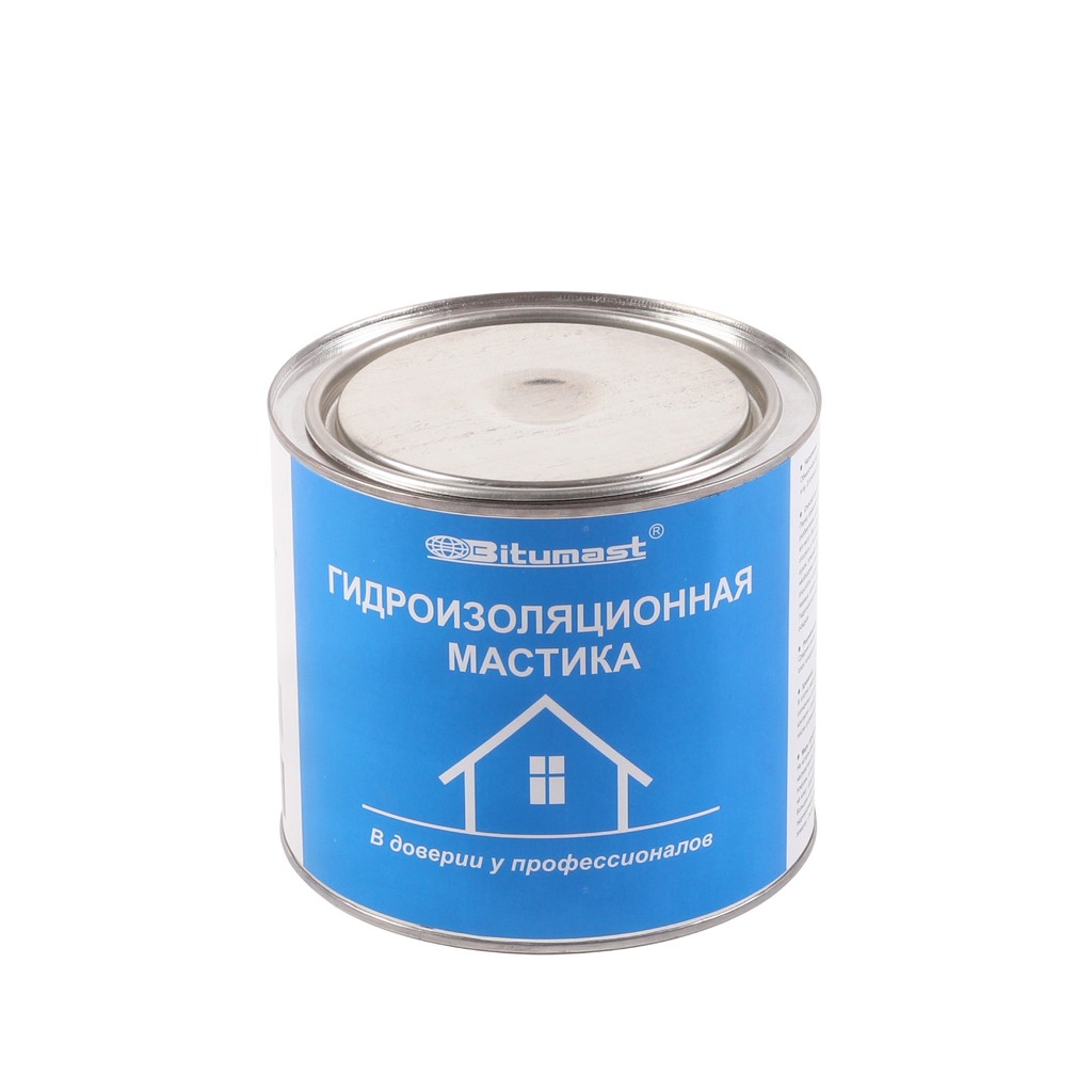 Гидроизоляционная мастика, 2 л Bitumast 4607952900073